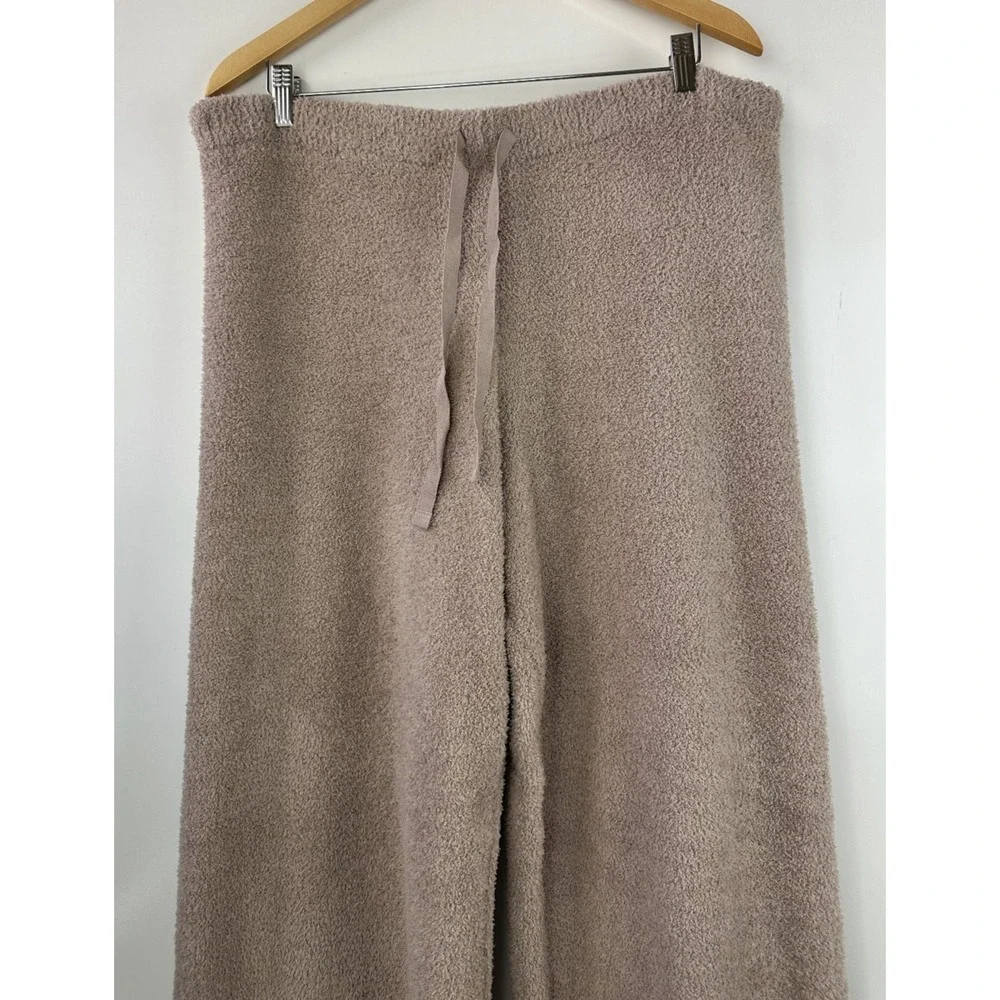 Softies Cozy Teddy Reverse Seam Crew Neck LS Top Pants Lounge Set Brown Size XL - Picture 10 of 16